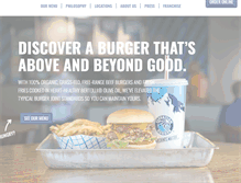 Tablet Screenshot of elevationburger.com